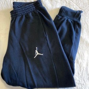 Jordan Black Sweatpants with White Jumpman Logo